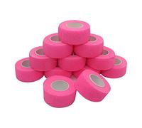 COMOmed Tissus non tissés pansement bandage pansements adhésifs Bandage animal,Bandage auto-adhésif élastique 2.5 cm X4.5m Rose 12 rouleaux