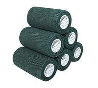 COMOmed Tissus non tissés pansement bandage pansements adhésifs Bandage animal,Bandage auto-adhésif élastique 10 cm X4.5m Vert foncé 6 rouleaux