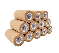 COMOmed Tissus non tissés pansement bandage pansements adhésifs Bandage animal,Bandage auto-adhésif élastique 10 cm X4.5m Le teint 12 rouleaux