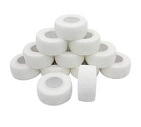 COMOmed Tissus non tissés pansement bandage pansements adhésifs Bandage animal,Bandage auto-adhésif élastique 2.5 cm X4.5m Blanc 12 rouleaux