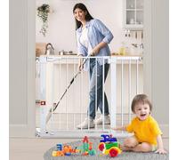 COMOMY Barrière Extra Large pour bébé de 74,9 à 102,9 cm, à Fermeture Automatique pour Maison, Portes, escaliers, Montage par Pression, barrière de sécurité pour Animaux domestiques, Comprend 4