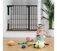 COMOMY Barrière pour bébé de 76,2 cm de Haut pour Portes d'escalier, s'adapte aux Ouvertures de 74,9 cm à 102,9 cm de Large, barrière Extra Large à Fermeture Automatique pour Chien, Montage par