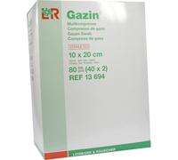 Comp. de gaze Gazin 10x20 cm stérile 12 plis 40X2 pces