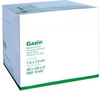 Comp. de gaze Gazin 7,5x7,5 cm stérile 12 plis 40X2 pces