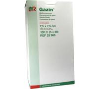 Comp. de gaze Gazin 7,5x7,5 cm stérile 12 plis 5X20 pces