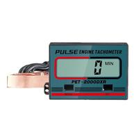 Compa Tachymètre Numérique pour Moteur Essence Inductif Portable RPM Mètre avec Écran LCD Mesure 2 Temps et 4 Temps Jusqu'à 8 Cylindres