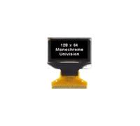 Compact 0 96" pour écran OLED avec résolution 128 x 64, parfait pour les projets de bricolage et compatibilité avec microcontrôleur (blanc)