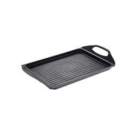 Compact - 24 x 26cm plaque de grill - Aluminium fondu - intérieur Whitford en noir et extérieur en noir - vapeur résistante avec point d'induction