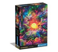 Clementoni – Compact 500 pièces – Colorboom Psychedelic Jungle