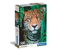 Puzzle 500 pièces + poster : Jaguar dans la jungle