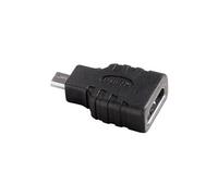 Compact - Adaptateur HDMI - 19 pin micro HDMI Type D mâle pour HDMI femelle - blindé - noir