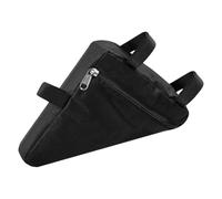 Compact Bike Frame Bag, Triangular Storage Pouch with Zipper Closure, 8x5 Inches Riding Pack with Waterproof Lining, Bottle Holder with Adjustable Straps, Cycling Storage Bag for Mountain Road Gravel