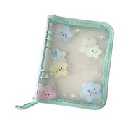 Compact Card Album - A5 Star Binder for Student Use | PVC with Protective Waterproof Finish, 20 Replaceable 4-Compartment Pages, Storage Pocket Organizer, Anime Lover Collectors Family