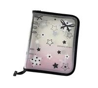 Compact Card Album - A5 Star Binder for Student Use | PVC with Protective Waterproof Finish, 20 Replaceable 4-Compartment Pages, Storage Pocket Organizer, Anime Lover Collectors Family