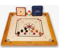 Compact Carrom - 68X68 cm - Eco bois dur Inde - Plus petit mais génial à jouer