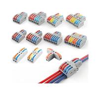 Compact Conductor Wiring Connection Splitter SPL Spring Splicing Push-in Terminal Block For Home 222 223 NWPNLXEA(SPL-84,10PCS)