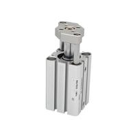 Compact Cylinder CQMB/CDQMB 20mm Bore Guide Rod with Adjustable Stroke 5-50mm for Precision Applications(Stroke 10mm,CDQMB20)