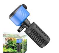 Compact Filter Pump, Aquarium Circulation Machine, Quiet Cleaning Device, Home Workplace Living, Reliable Tank Pond Fountain, Maintenance Gear for Fish, Turtle, Habitat, Color Black