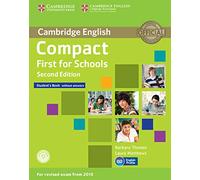 Compact First for Schools Student's Book without Answers with CD-ROM.