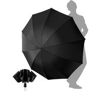 Compact Folding Umbrella-Automatic Men's Windproof Umbrella,Portable Travel Umbrellas,210T Fabric Covering,Reach 97cm,8 Sections.[V61]