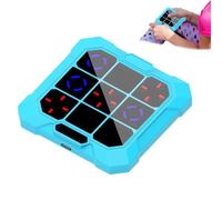 Compact Handheld Puzzle Game Console, Electronic Board Games, 2025 New Digital Games Toys - Silent Version with Rechargeable, Interactive Learning Console for Kids Teens Adults (Blue A)