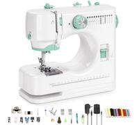 Compact Home Electric Sewing Machine, Kids Sewing Machine, Mini, Portable, With LED Light, 12 Built-In Stitch Patterns, 6 Presser Feet, 2-Speed Control, For Kids Ages 8-12 (Standard Edition)
