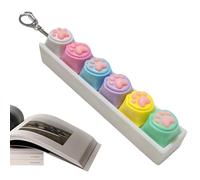 Compact Keyboard Fidget, Mini Stress Toy, 4 inch Portable Pendant for Daily Relief, Soft Silicone Design, Trendy Keychain Accessory, Desk Gadget for Study Work Focus Productivity Toy