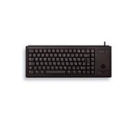 CHERRY G84-4400 TRACKBALL KEYBOARD Clavier filaire miniature, trackball, USB, gris clair, AZERTY - FR
