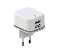 COMPACT LADEGERÄT MIT 2 USB-ANSCHLÜSSEN - 5 V - 3,4 A max. ( 2,4 + 1 A ) - 17 W max.