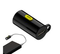 Compact LED Torch - Pocket Flashlight for Explorers | 0.9x0.5 Inch Battery Free ABS Lamp, High Brightness Light Beam for Backpacks, Travel Night Light, Hiking Gadget Accessories Phones