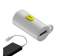 Compact LED Torch - Pocket Flashlight for Explorers | 0.9x0.5 Inch Battery Free ABS Lamp, High Brightness Light Beam for Backpacks, Travel Night Light, Hiking Gadget Accessories Phones