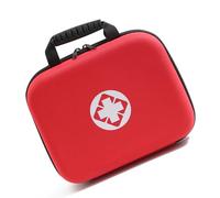 Compact, léger, grand sac médical à coque rigide, organiseur médical d'urgence, poche en EVA rouge pour voyage en plein air, Par défaut.