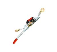 Compact Manual Winch - Cord Pulling Tool | Alloy Steel with Reinforced Hooks, Versatile Mechanical Device, Functional Aid for Deck Railing Assembly Framing Jobs and Outdoor Hardware Projects