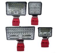 Compact pour lampe de travail sans fil 18 V avec luminosité réglable, deux ports de charge et design robuste pour les professionnels (10,2 cm)