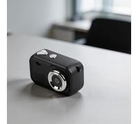 Compact pour mini porte-clés caméra avec résolution 1080p 30fps capture vidéo LCD 1,47" et port de charge de type C (noir)