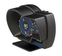 Compact pour OBD pour HUD pour pare-brise Speed Turbo Compact pour | Pour une construction ABS durable, résistant à la chaleur, finition noire élégante, s'adapte à la plupart des tableaux de