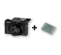 Compact pour Vlogging Canon PowerShot G7X Mark III Noir + 2éme batterie Noir G
