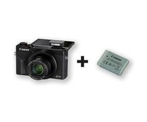 Compact pour Vlogging Canon PowerShot G7X Mark III Noir + 2éme batterie Noir G