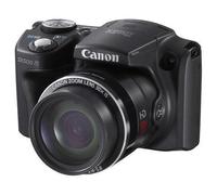 Compact PowerShot SX500 IS - Noir + Canon Zoom Lens 30X 4.3-129.0mm f/3.4-5.8 f/3.4-5.8 AF/AE servo Suivi AF; Sélection du point AF : Taille normale ou petite; Mise au point manuelle; Faisceau d’assis