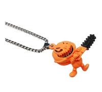 Compact Pumpkin Pendant, Necklace Gothic Halloween, Jewelry Gift Universal