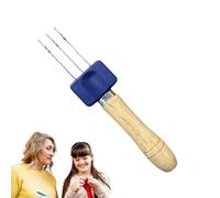 Compact Rug Hook, Portable Yarn Needle, Precise Crochet Tool, Knitting Project Binding Supply, Multi-Purpose Craft Edging Accessory, Needlework Kit for Rugs, Scarves, Blankets