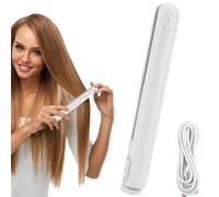 Compact Travel Curling Iron - Two Way Mini Straightener, Voltage Hair Curler, Ceramic Waver Plates | Portable Styling Tools For Vacations Home Daily Quick Touch Ups Women Girls Fast He