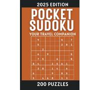 Compact Travel Size Pocket Sudoku Book for Adults:: 4 x 6 inches 200 Hard Sudoku Puzzles 2025 Edition
