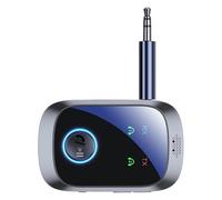 Compact Wireless Transmitter, Portable Airplane Adapter, 1.5 inches Stereo Device with HD, Multipoint HiFi Receiver, Audio Streamer with Channel, Electronics Accessory for Tvs and Pc