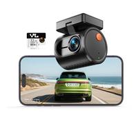 Compacte Dashcam Voiture 2K 1296P QHD - KAWA Mini Caméra Embarquée avec Commande Vocale, Vision Nocturne WDR/3D DNR, Supercondensateur, Capteur G, Carte SD 32GB Incluse