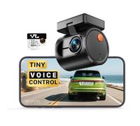 Compacte Dashcam Voiture 2K 1296P QHD - KAWA Mini Caméra Embarquée avec Commande Vocale, Vision Nocturne WDR/3D DNR, Supercondensateur, Capteur G, Carte SD 32GB Incluse