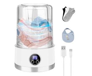 Compacte rechargeable - Petite machine pour lavage en profondeur, 1 l portable, sous-vêtements, vêtements pour bébé, animaux, plages, sous-vêtements, camping, chambres
