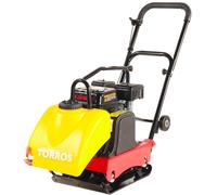 Compacteur à plaque vibrante 12,1 kN - Avec réservoir d'eau - Moteur essence 6,5ch - Plaque 48 x 36 cm Torros TPT1205W