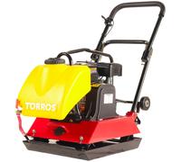Compacteur à plaque vibrante 21 kN - Avec réservoir d'eau - Moteur essence 6,5ch - Plaque 60 x 48 cm Torros TPT2102W
