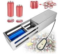 Compacteur Canette BièRe Broyeur de canettes de soda en aluminium, broyeur électrique automatique, 12/16 oz, recyclage - Compartiment de rangement 3,3'' x 7,2'', canettes en aluminium de 200